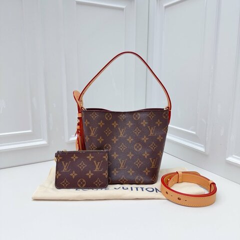 芯片款 路易威登/Louis Vuitton All In BB老花腋下水桶肩背包