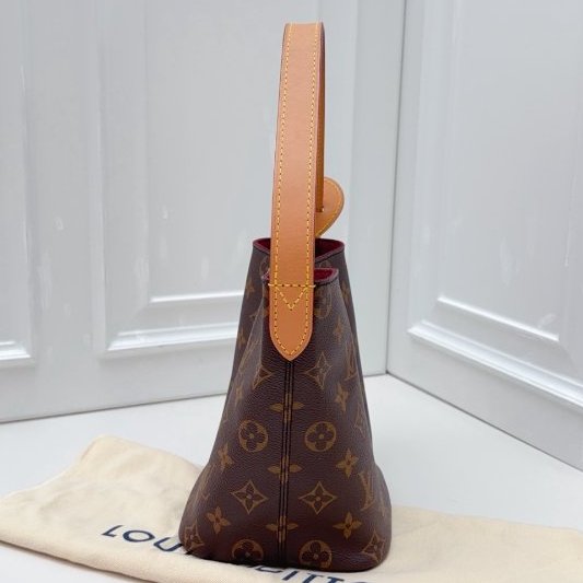 芯片款 路易威登/Louis Vuitton All In BB老花腋下水桶肩背包-3