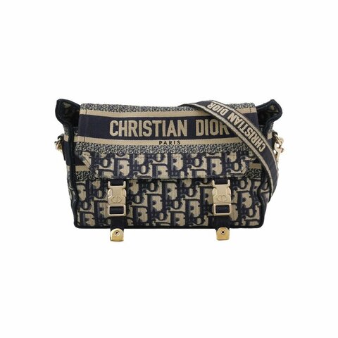 Dior Diorcamp小號帆布Oblique老花Christian Dior標誌斜背包肩肩包