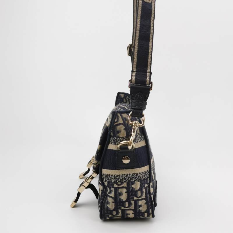 Dior Diorcamp小號帆布Oblique老花Christian Dior標誌斜背包肩肩包-2