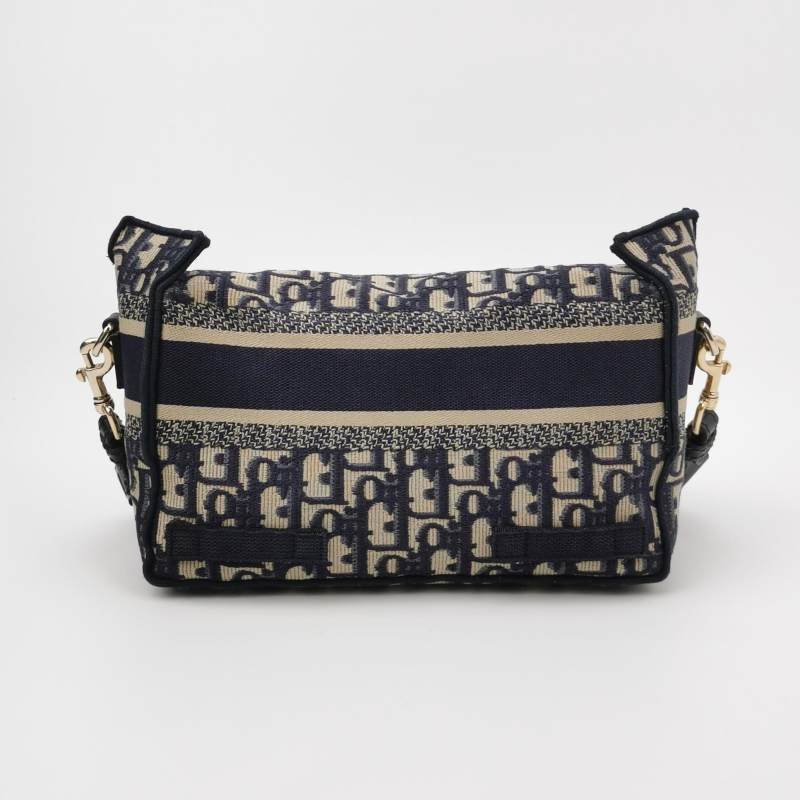 Dior Diorcamp小號帆布Oblique老花Christian Dior標誌斜背包肩肩包-4