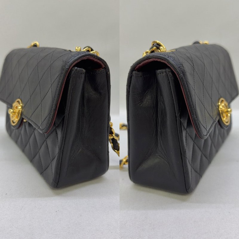 CHANEL vintage迷你圓扣方胖鏈帶包-2