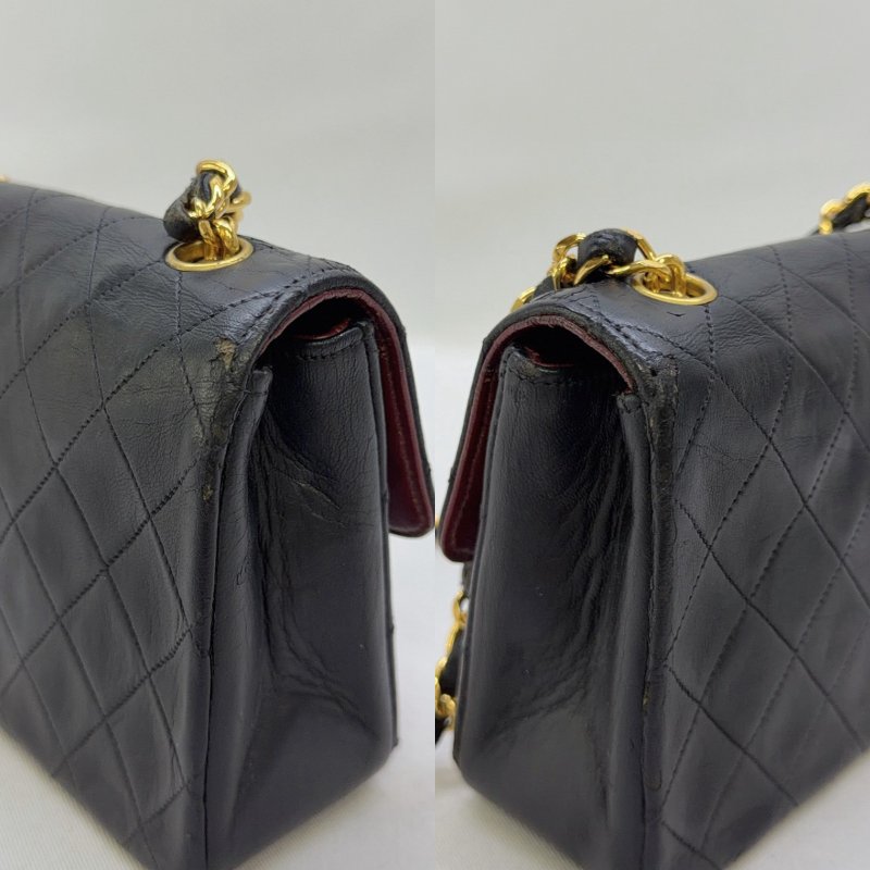 CHANEL vintage迷你圓扣方胖鏈帶包-3