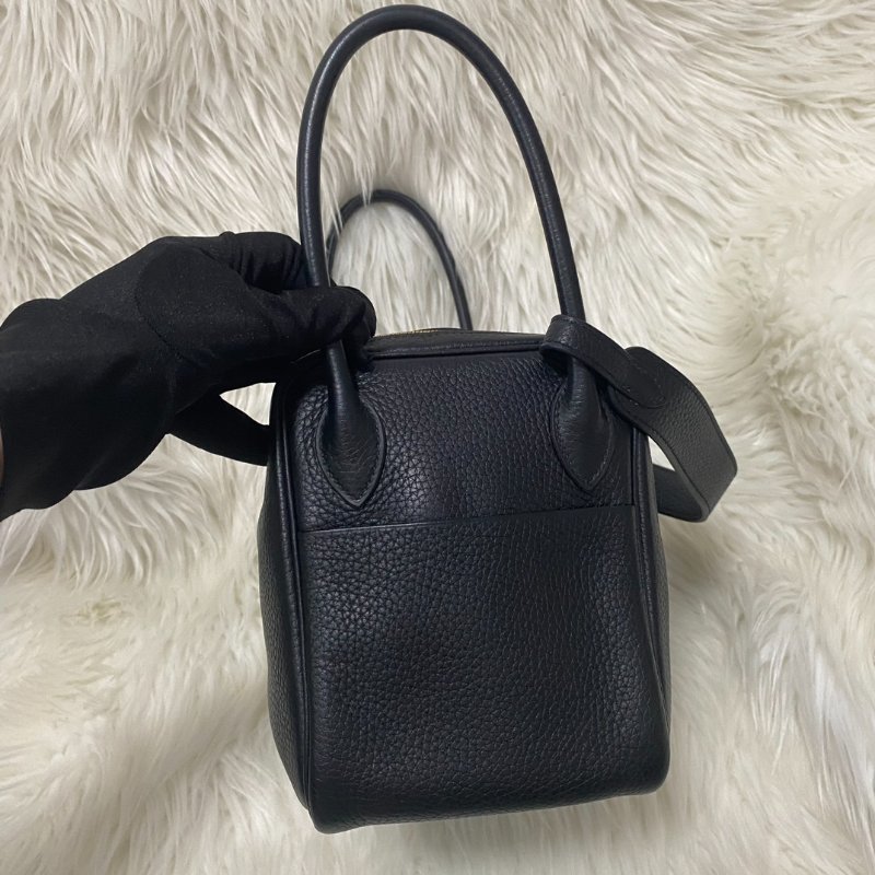 愛馬仕Hermes Lindy26 黑金肩背包-3