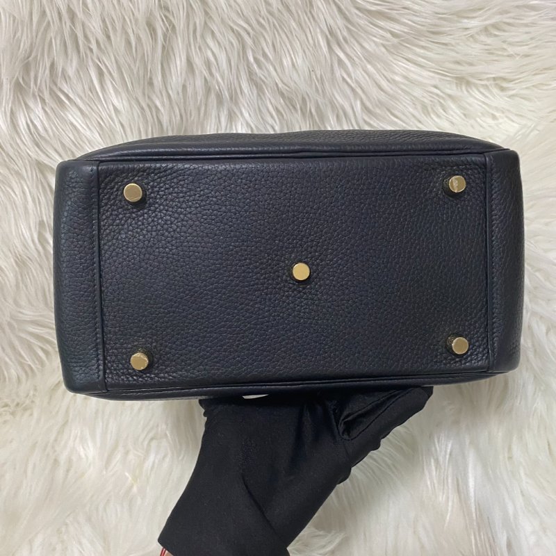 愛馬仕Hermes Lindy26 黑金肩背包-4