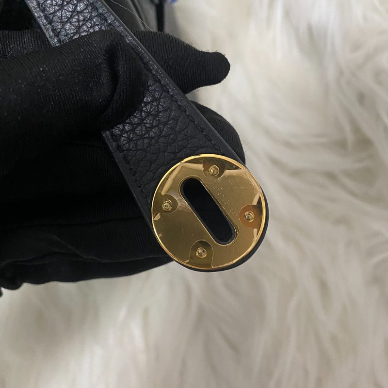 愛馬仕Hermes Lindy26 黑金肩背包-11