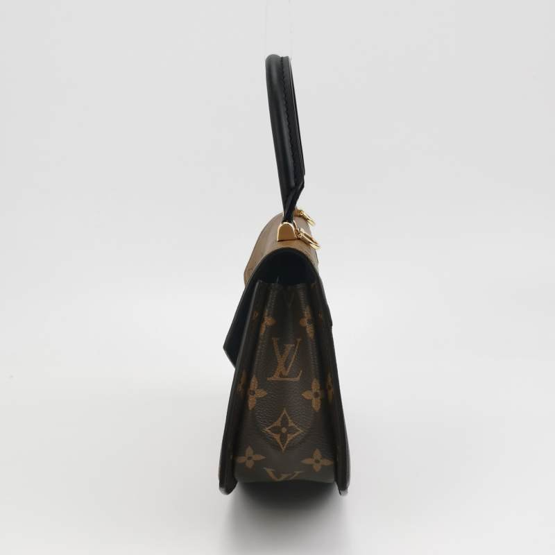 Louis Vuitton (LV) Tilsitt牛皮拼色老花金屬扣斜挎包肩背包晶片款-2