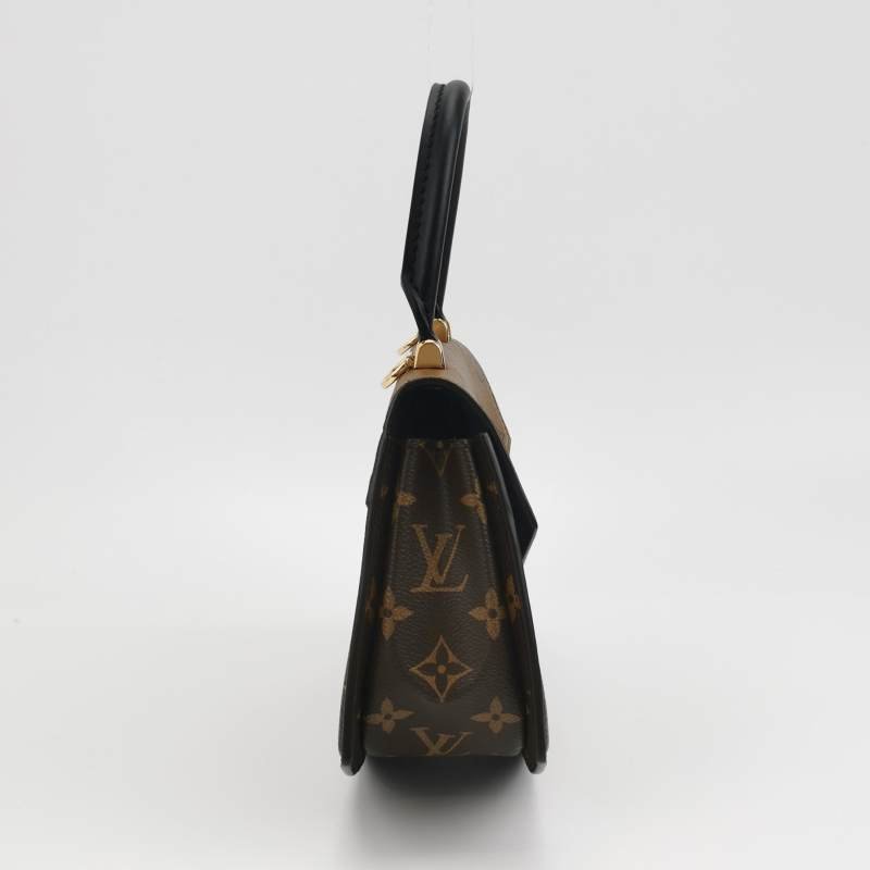 Louis Vuitton (LV) Tilsitt牛皮拼色老花金屬扣斜挎包肩背包晶片款-3