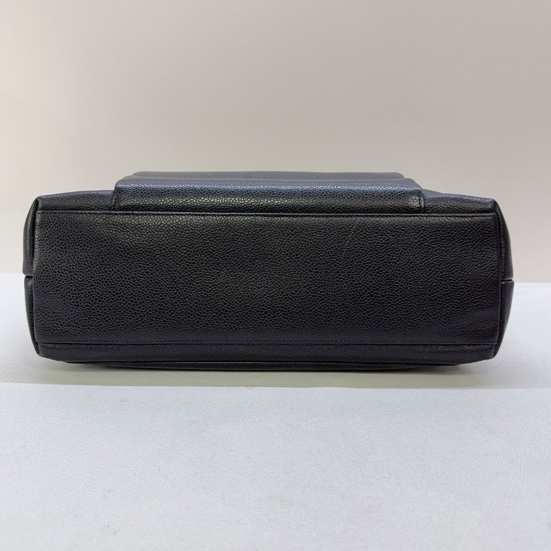 CHANEL Vintage黑金荔枝肩背包-8