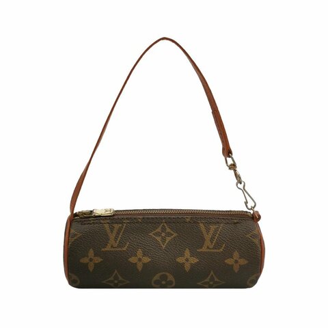 Louis Vuitton (LV) Papillon巴比龍超迷你牛皮Monogram印花圓筒包手提包