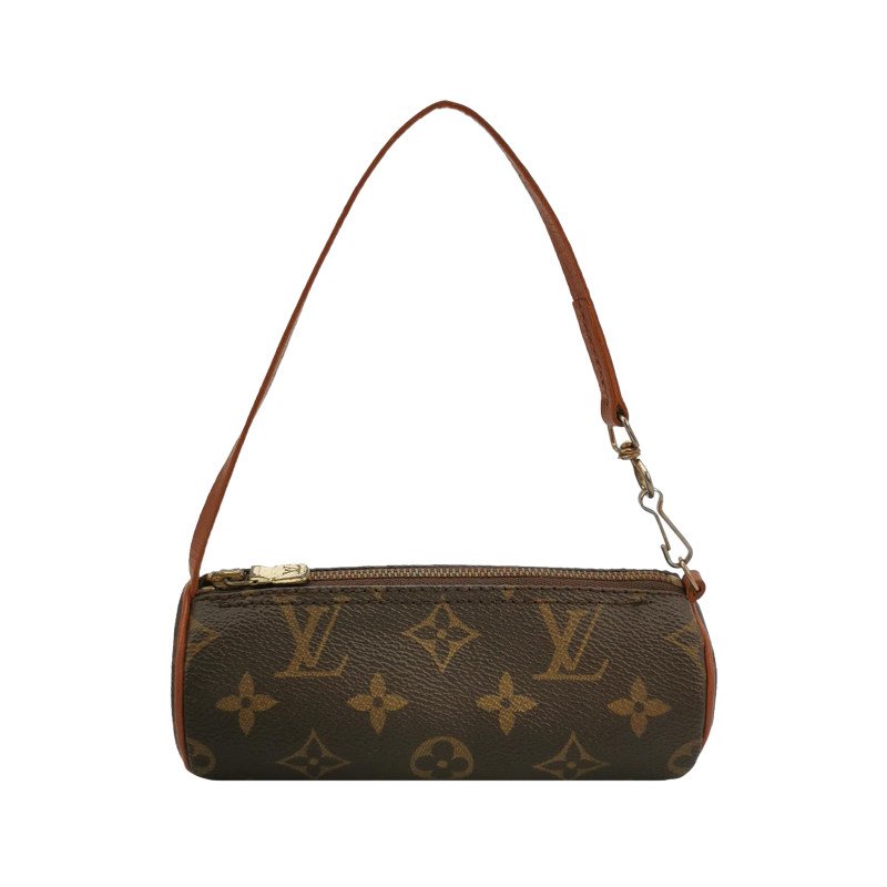 Louis Vuitton (LV) Papillon巴比龍超迷你牛皮Monogram印花圓筒包手提包-0