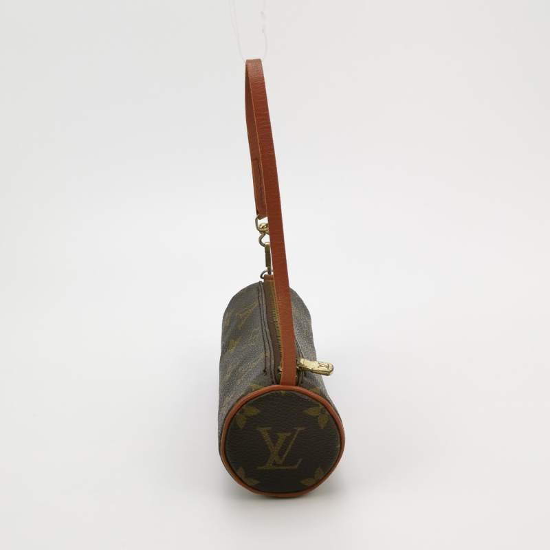 Louis Vuitton (LV) Papillon巴比龍超迷你牛皮Monogram印花圓筒包手提包-3