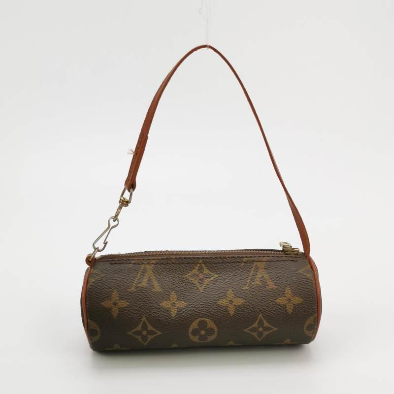 Louis Vuitton (LV) Papillon巴比龍超迷你牛皮Monogram印花圓筒包手提包-4