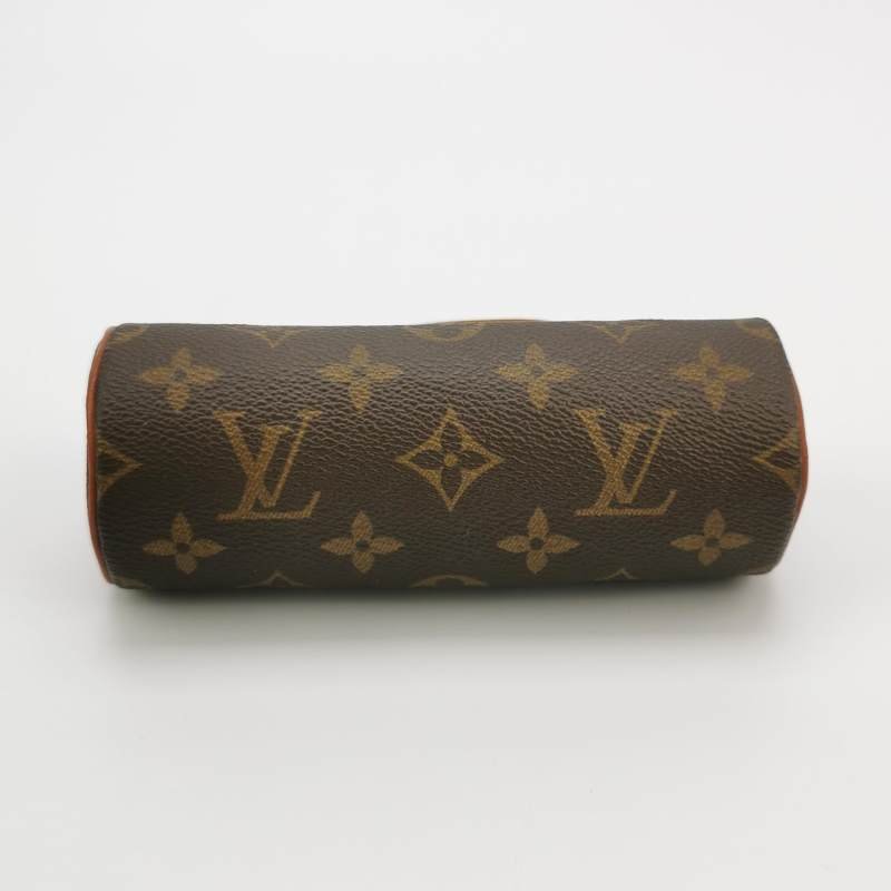Louis Vuitton (LV) Papillon巴比龍超迷你牛皮Monogram印花圓筒包手提包-5