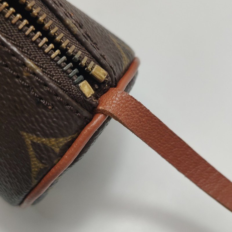 Louis Vuitton (LV) Papillon巴比龍超迷你牛皮Monogram印花圓筒包手提包-11