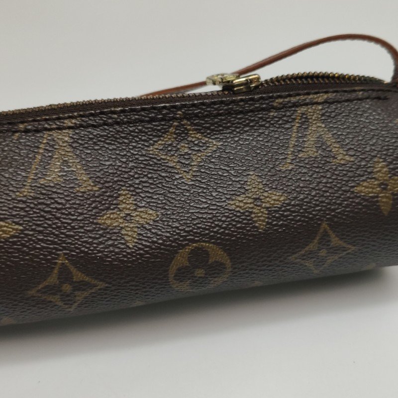Louis Vuitton (LV) Papillon巴比龍超迷你牛皮Monogram印花圓筒包手提包-12