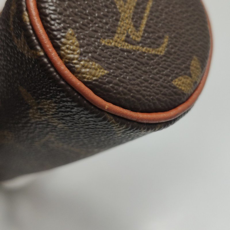 Louis Vuitton (LV) Papillon巴比龍超迷你牛皮Monogram印花圓筒包手提包-15