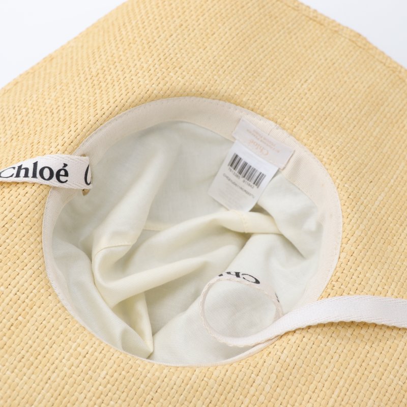 （夏日必備♥️）Chloé 蔻依 拉菲草 草編帽 大帽簷-7