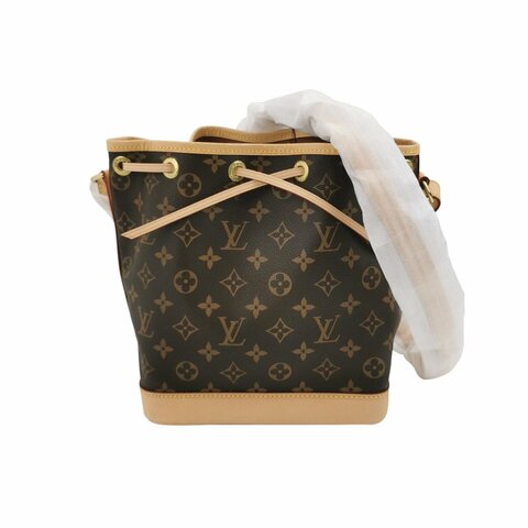 Louis Vuitton (LV) NOEBB植鞣革Monogram印花抽繩斜挎包肩背包晶片款