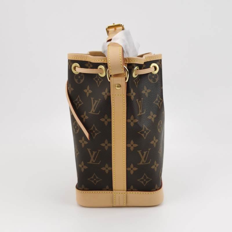 Louis Vuitton (LV) NOEBB植鞣革Monogram印花抽繩斜挎包肩背包晶片款-2