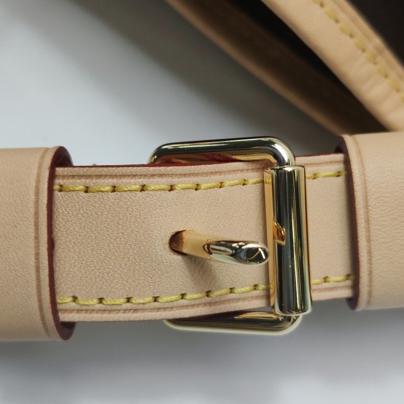 Louis Vuitton (LV) NOEBB植鞣革Monogram印花抽繩斜挎包肩背包晶片款-9