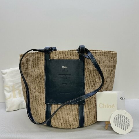 CHLOE x Mifuko聯名草編托特包