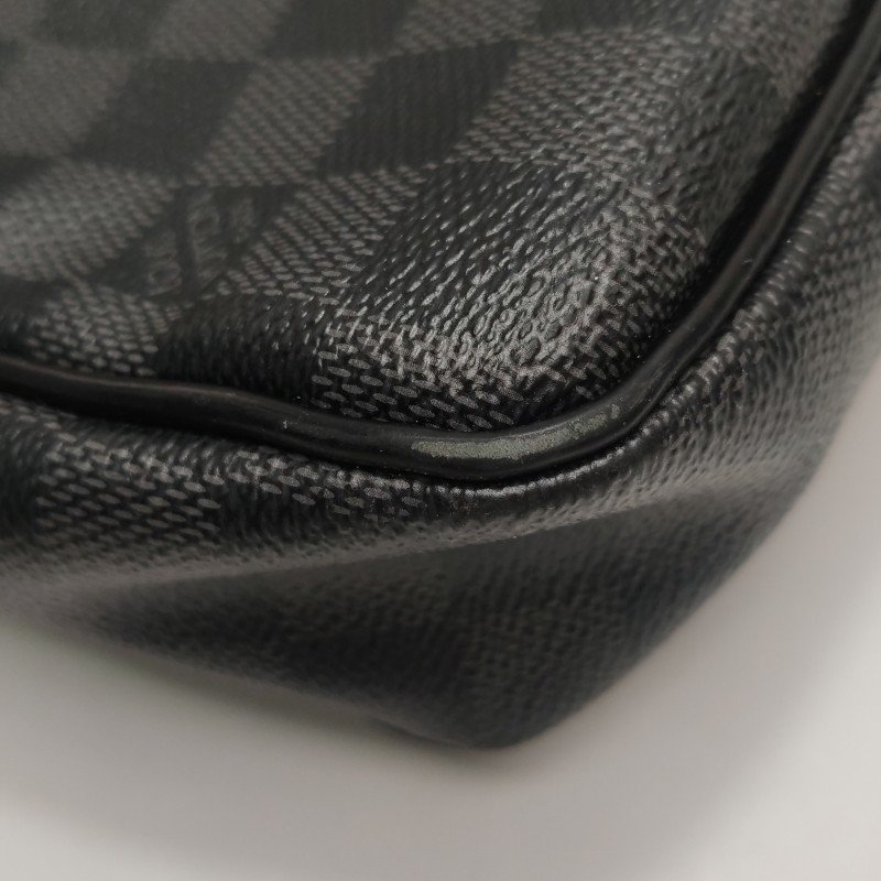 Louis Vuitton (LV) Porte Documents牛皮棋盤格公事包手袋晶片款-12