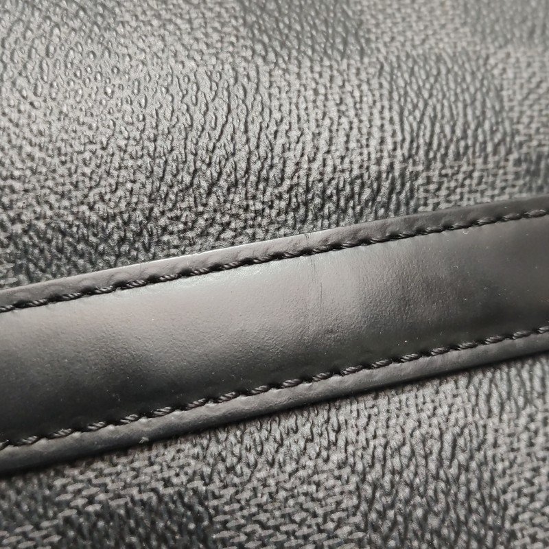 Louis Vuitton (LV) Porte Documents牛皮棋盤格公事包手袋晶片款-13