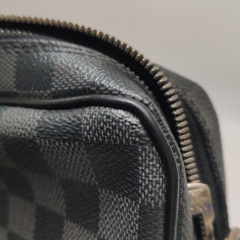 Louis Vuitton (LV) Porte Documents牛皮棋盤格公事包手袋晶片款-15