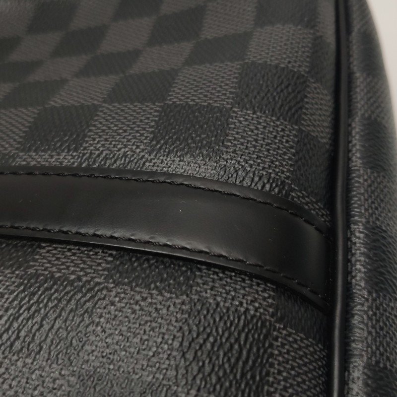 Louis Vuitton (LV) Porte Documents牛皮棋盤格公事包手袋晶片款-17