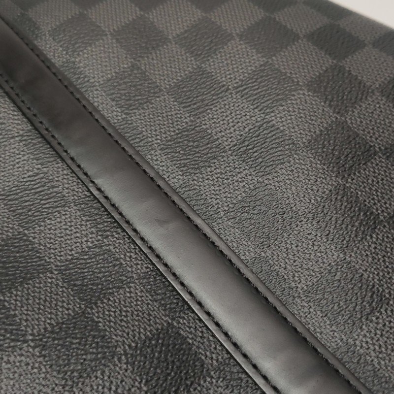 Louis Vuitton (LV) Porte Documents牛皮棋盤格公事包手袋晶片款-18