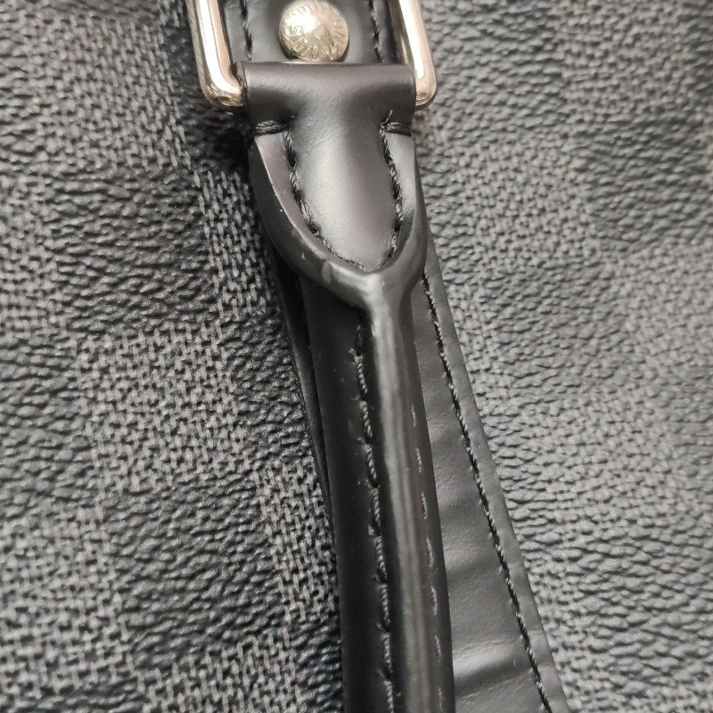 Louis Vuitton (LV) Porte Documents牛皮棋盤格公事包手袋晶片款-22