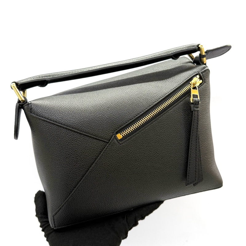LOEWE 黑色PUZZLE SMALL 手提斜背2WAY包-1