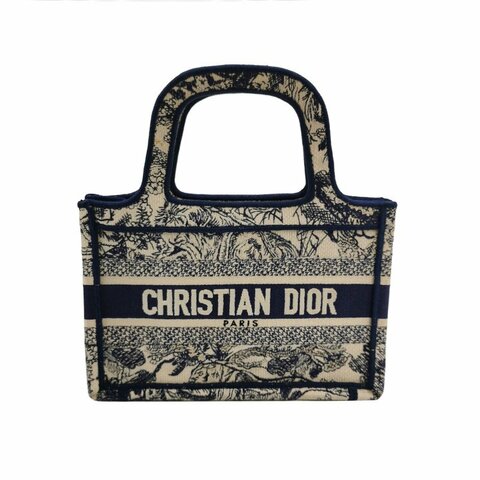 Dior Book Tote迷你帆布字母Logo手提包