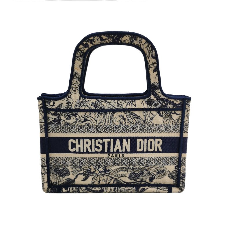 Dior Book Tote迷你帆布字母Logo手提包-0