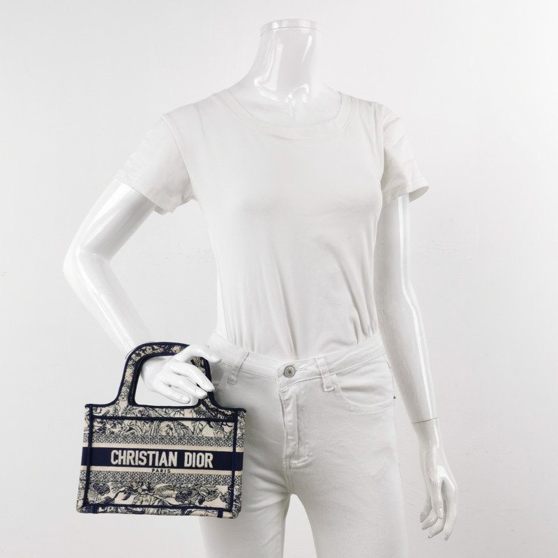 Dior Book Tote迷你帆布字母Logo手提包-1