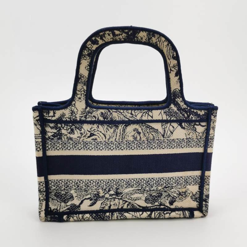 Dior Book Tote迷你帆布字母Logo手提包-4