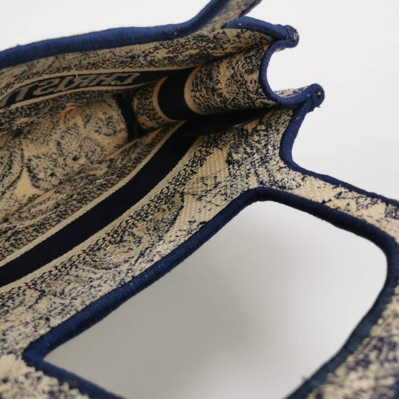 Dior Book Tote迷你帆布字母Logo手提包-6