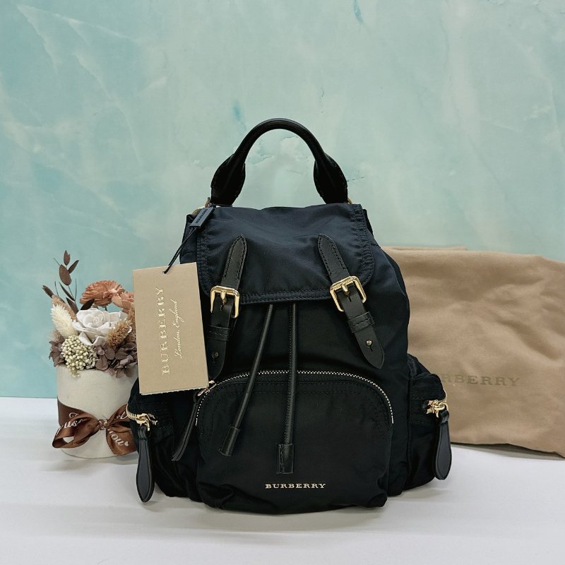 BURBERRY The Rucksack黑色尼龍後背包-0
