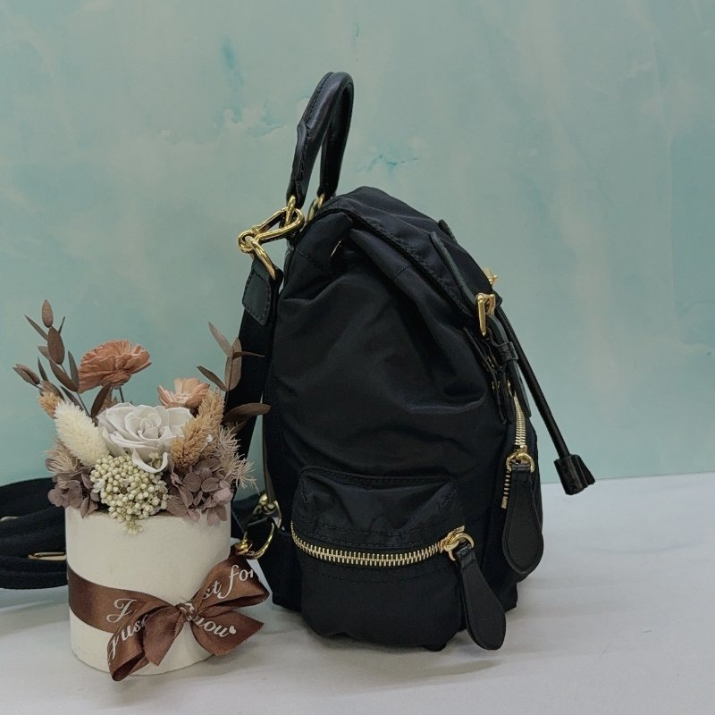 BURBERRY The Rucksack黑色尼龍後背包-3