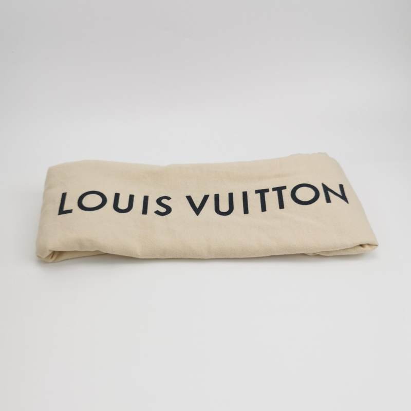 Louis Vuitton (LV) Neverfull中號植鞣革Monogram印花束帶單肩包晶片款-8