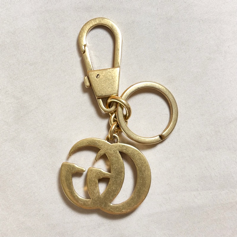 🔥超級好看 Gucci 古馳 雙G Marmont 珍珠鑰匙圈 吊飾-2