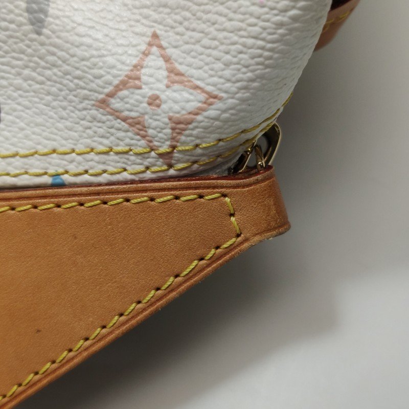 Louis Vuitton (LV) Speedy30植鞣革白三彩波士顿包手提包-12