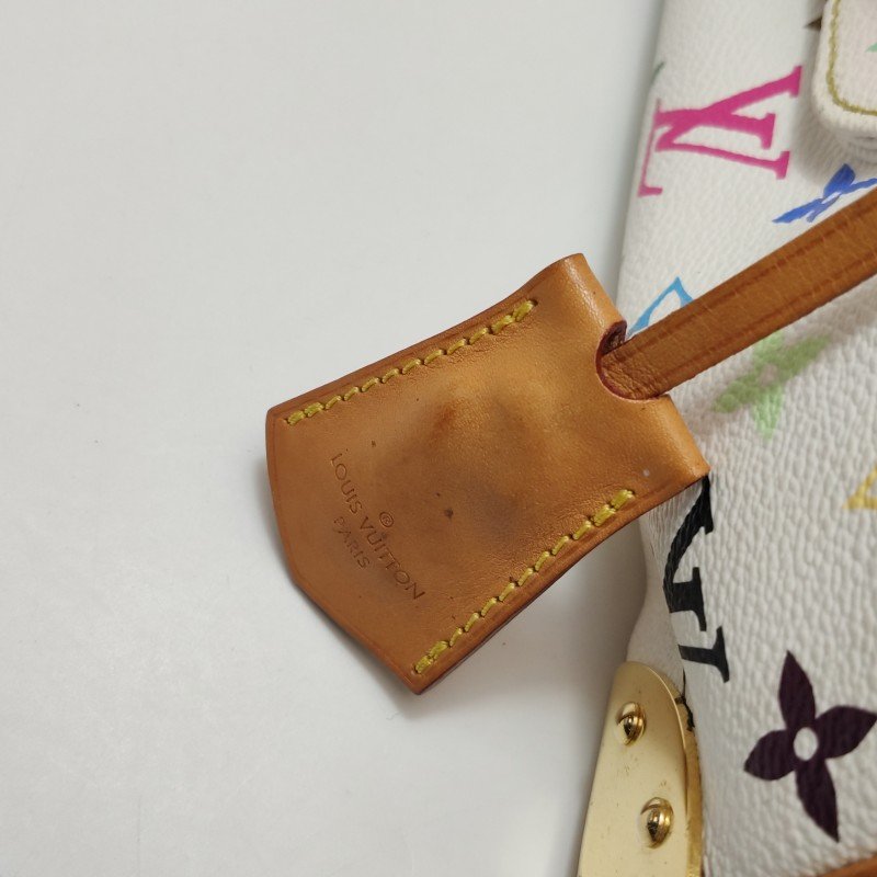 Louis Vuitton (LV) Speedy30植鞣革白三彩波士顿包手提包-17