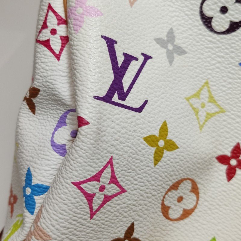 Louis Vuitton (LV) Speedy30植鞣革白三彩波士顿包手提包-19