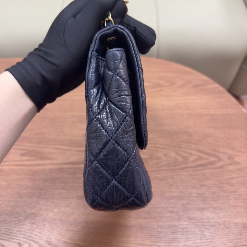 香奈兒/Chanel CF海軍藍腋下鏈條包-2