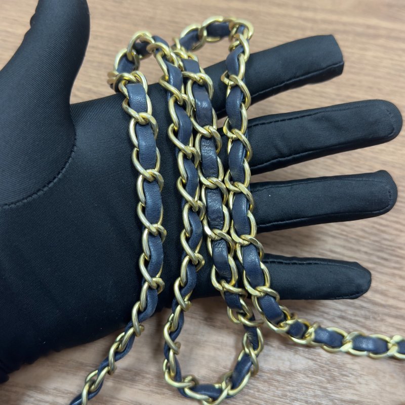 香奈兒/Chanel CF海軍藍腋下鏈條包-10