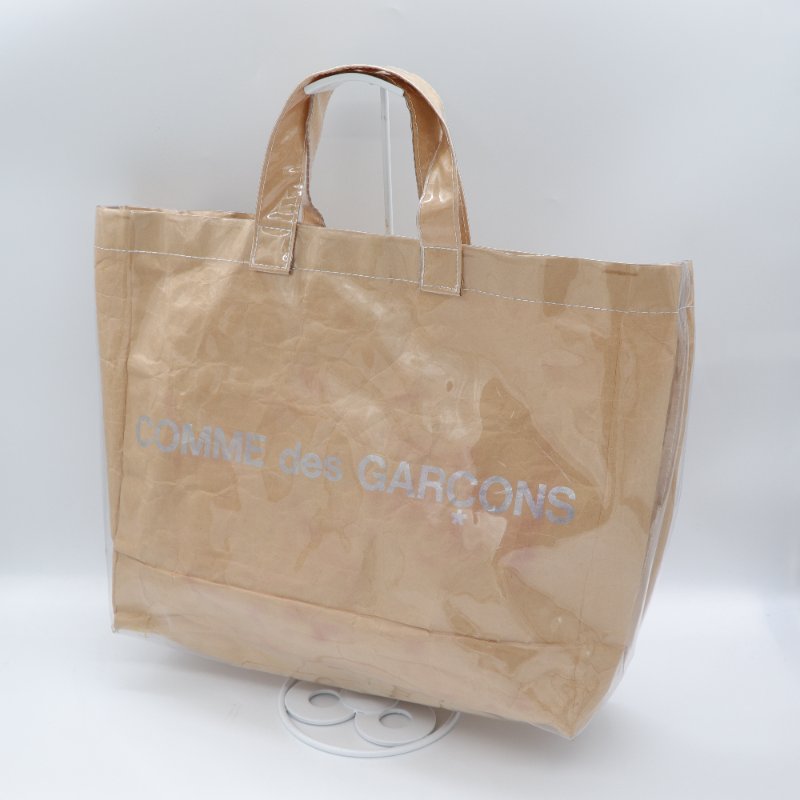 COMME des GARCONS PVC 牛皮 紙袋 托特包 單肩包-1