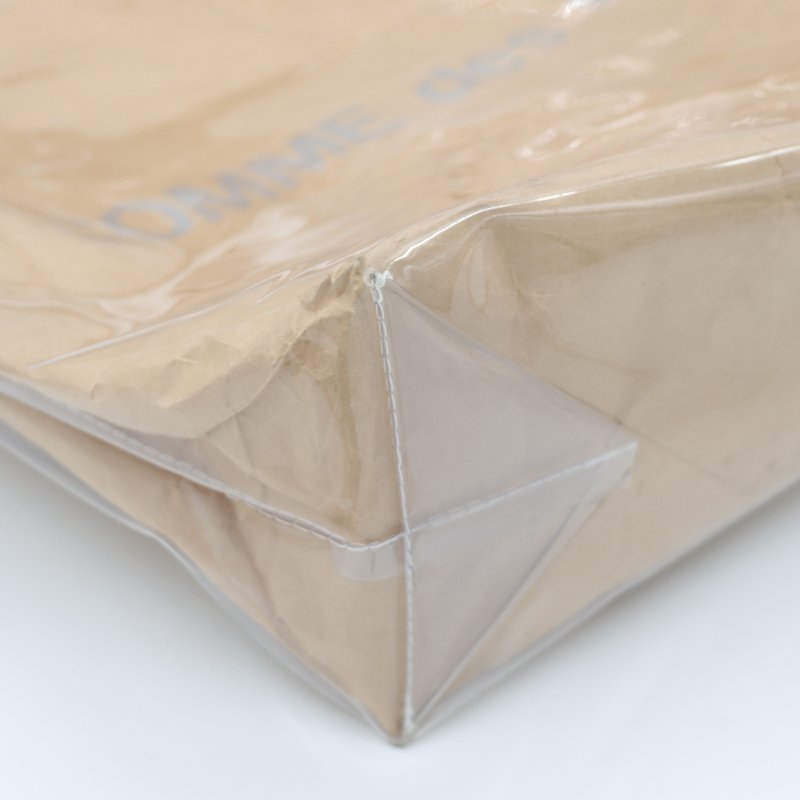 COMME des GARCONS PVC 牛皮 紙袋 托特包 單肩包-9