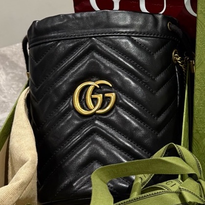 Gucci 馬夢水桶包🤎99成新/全配（保卡 防塵袋 盒子 紙袋）-12